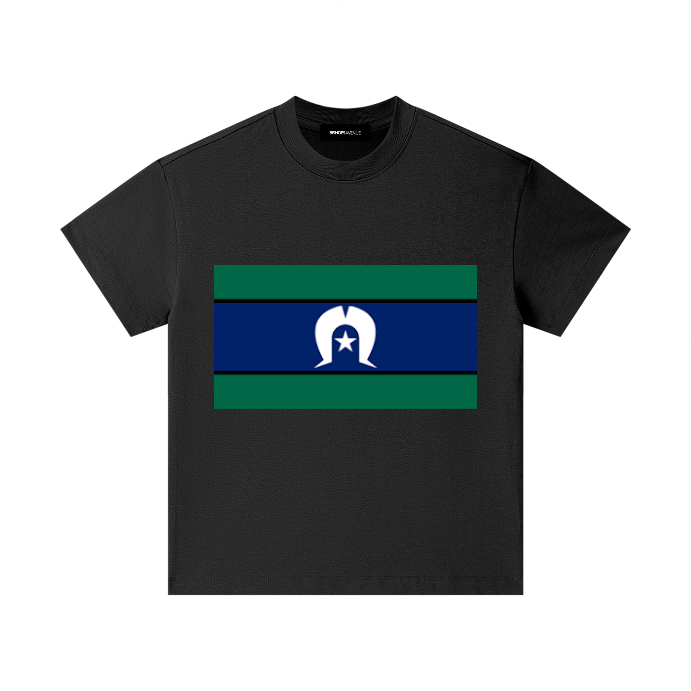 Torres Strait Island Large Flag Pure Cotton Essential Kids T-Shirt