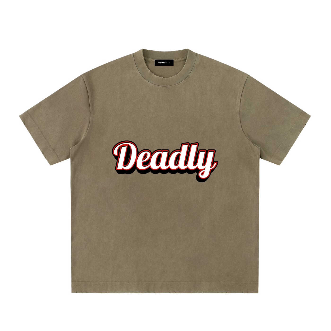 Heavyweight Vintage Washed Frayed T-Shirt