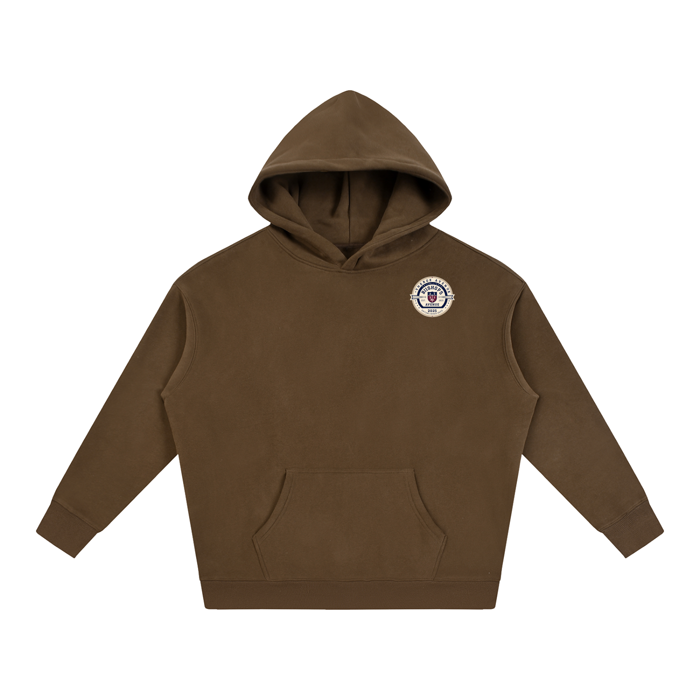 Bishops Uni Badge Oversize Fleeced Hoodie
