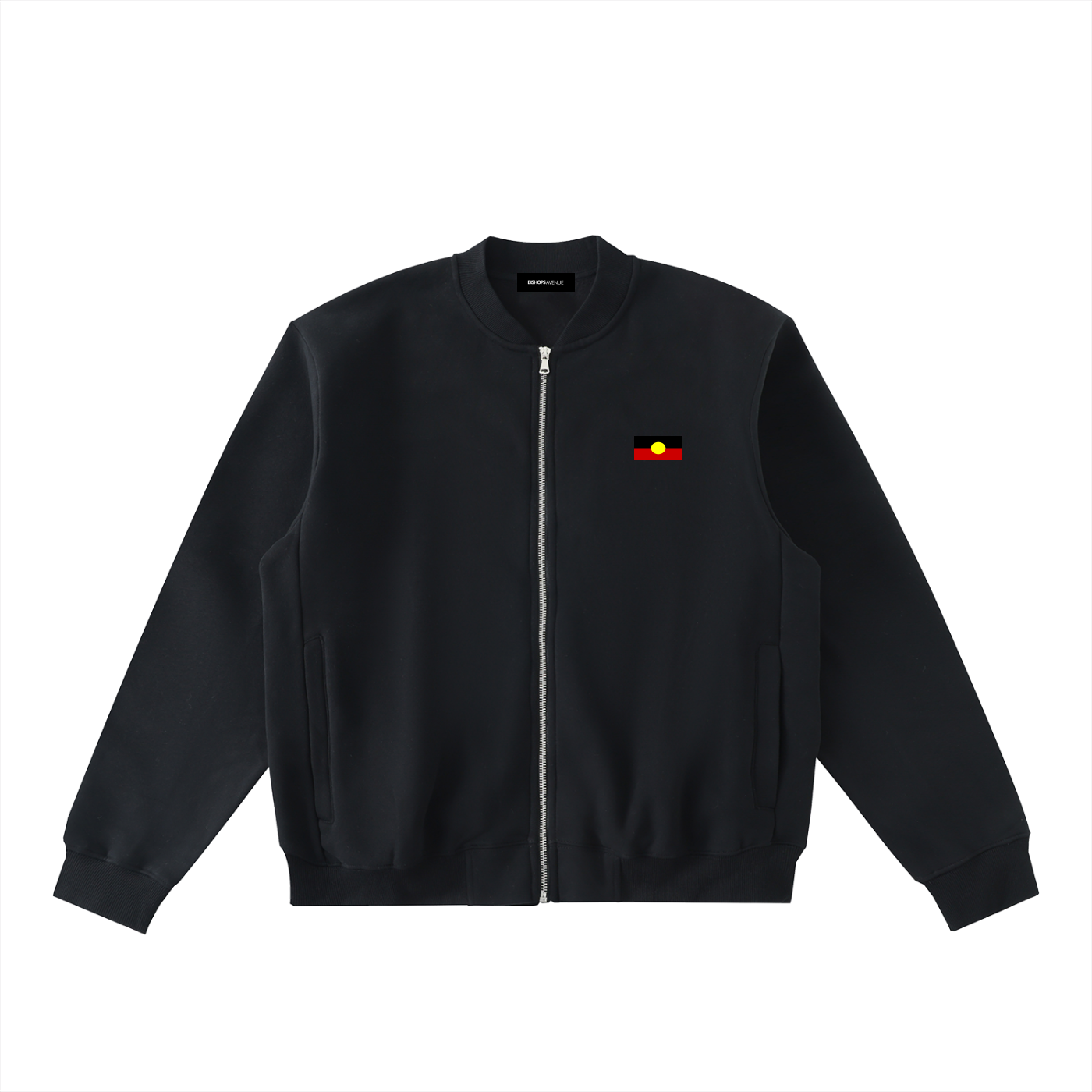 Port Lincoln Zip-Up Fleeced Varsity Jacket