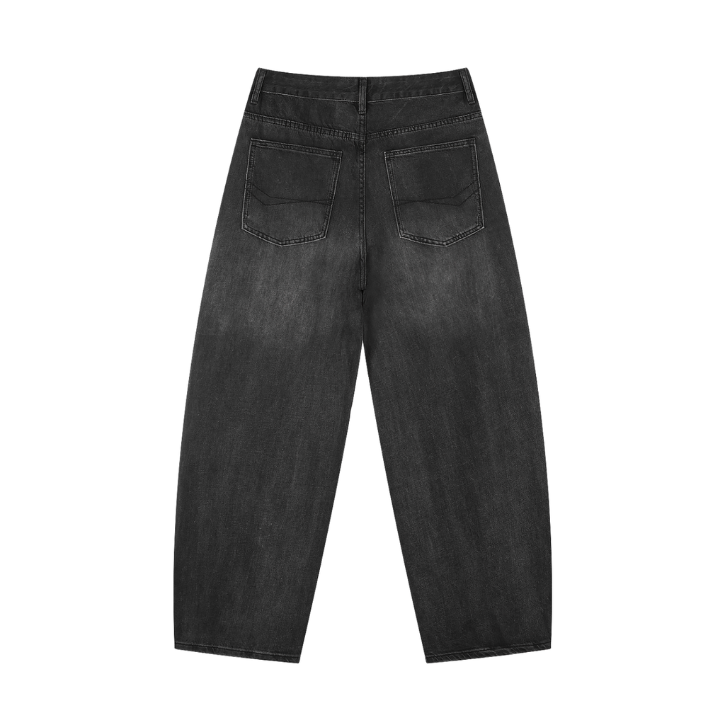 Men's Sunfade Vintage Wash Barrel Leg Jeans