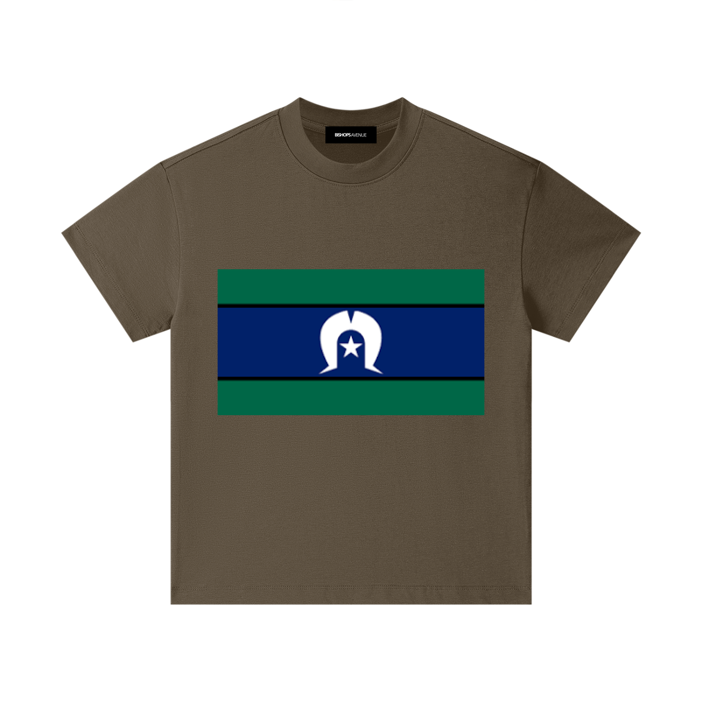 Torres Strait Island Large Flag Pure Cotton Essential Kids T-Shirt