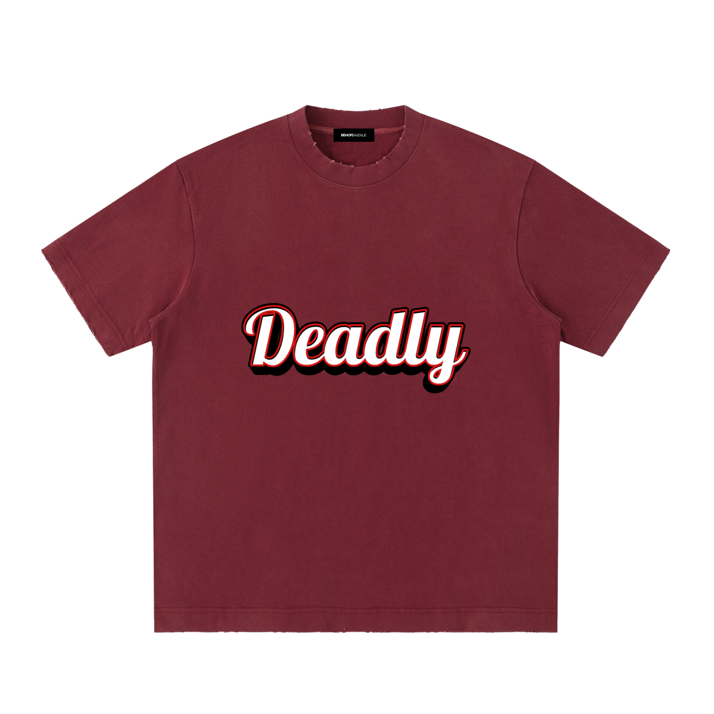 Heavyweight Vintage Washed Frayed T-Shirt