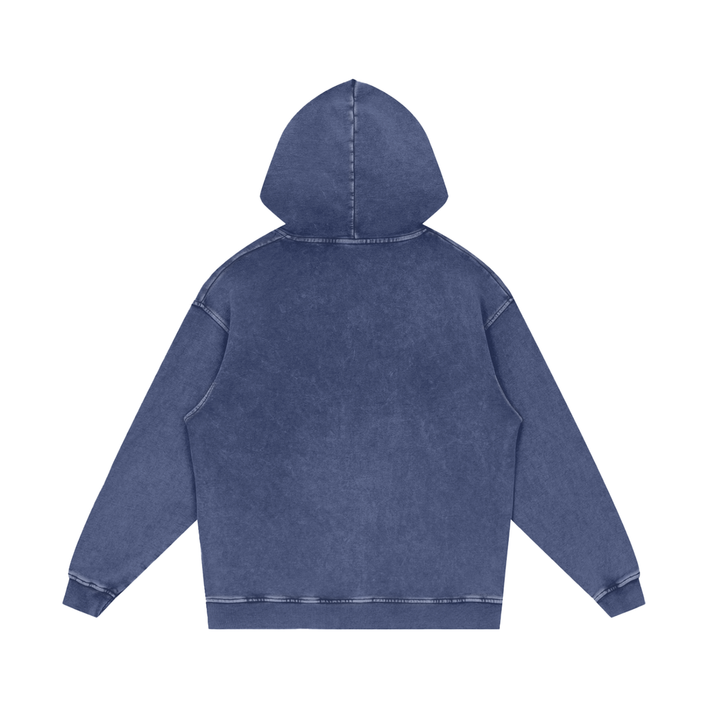 Snow Washed Loose Cotton Hoodie 420