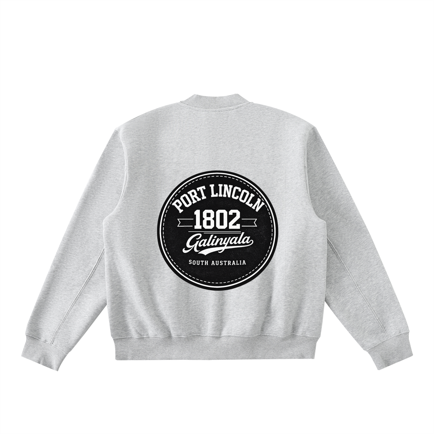 Port Lincoln Zip-Up Fleeced Varsity Jacket