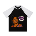Wandi That Contrast Raglan Sleeve Mesh T-Shirt