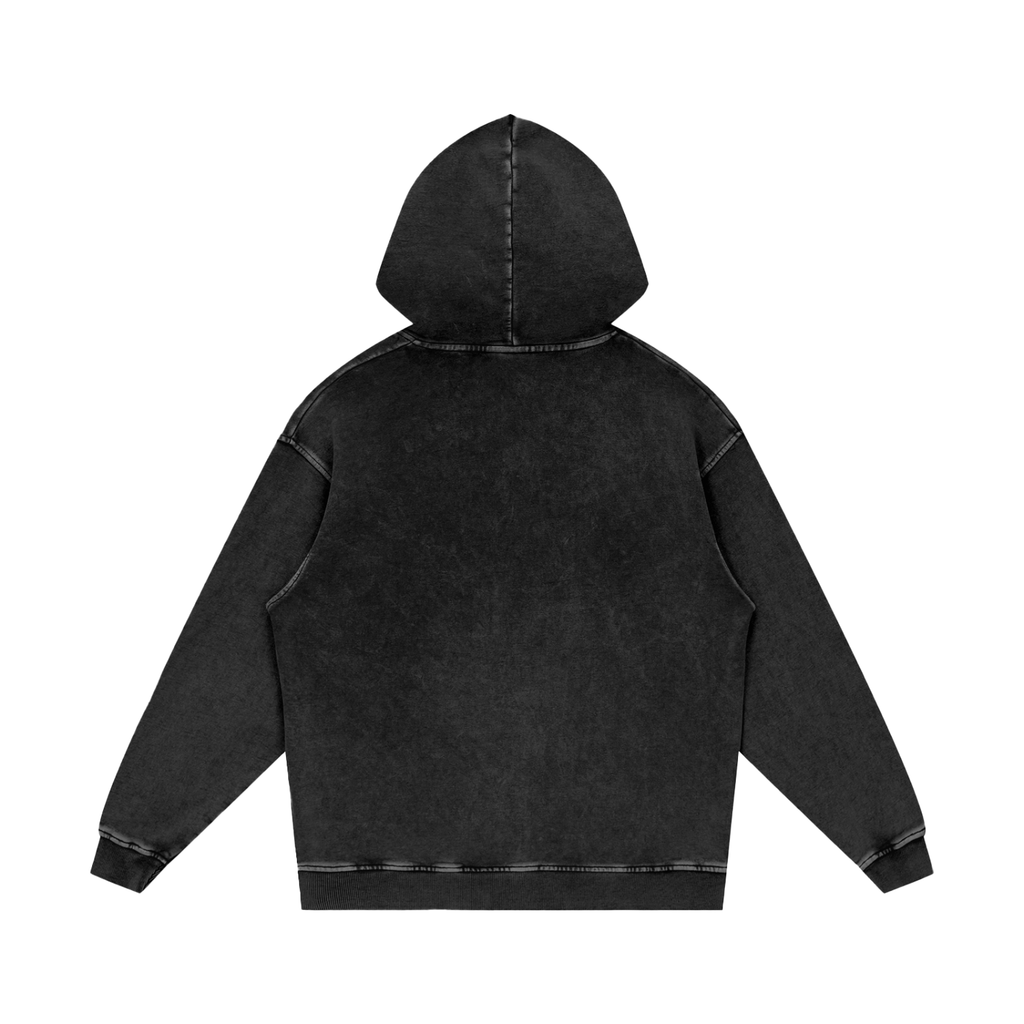 Snow Washed Loose Cotton Hoodie 420