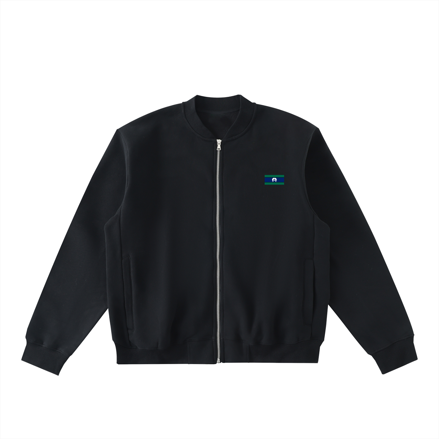 Torres Strait Essential Zip-Up Fleeced Varsity Jacket