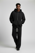 Contrast-Stitched Fleece Sweatpants