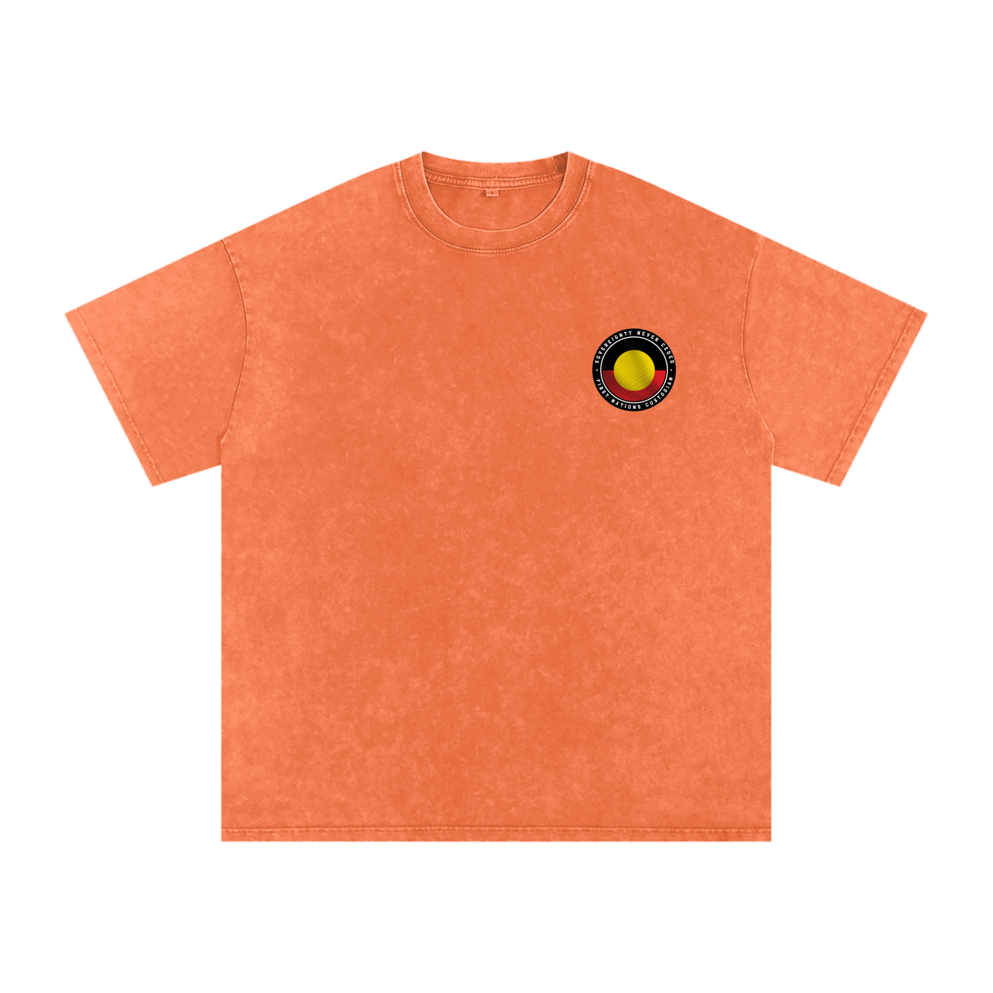NEVER CEDED - BASE Snow Washed Oversized Cotton T-Shirt