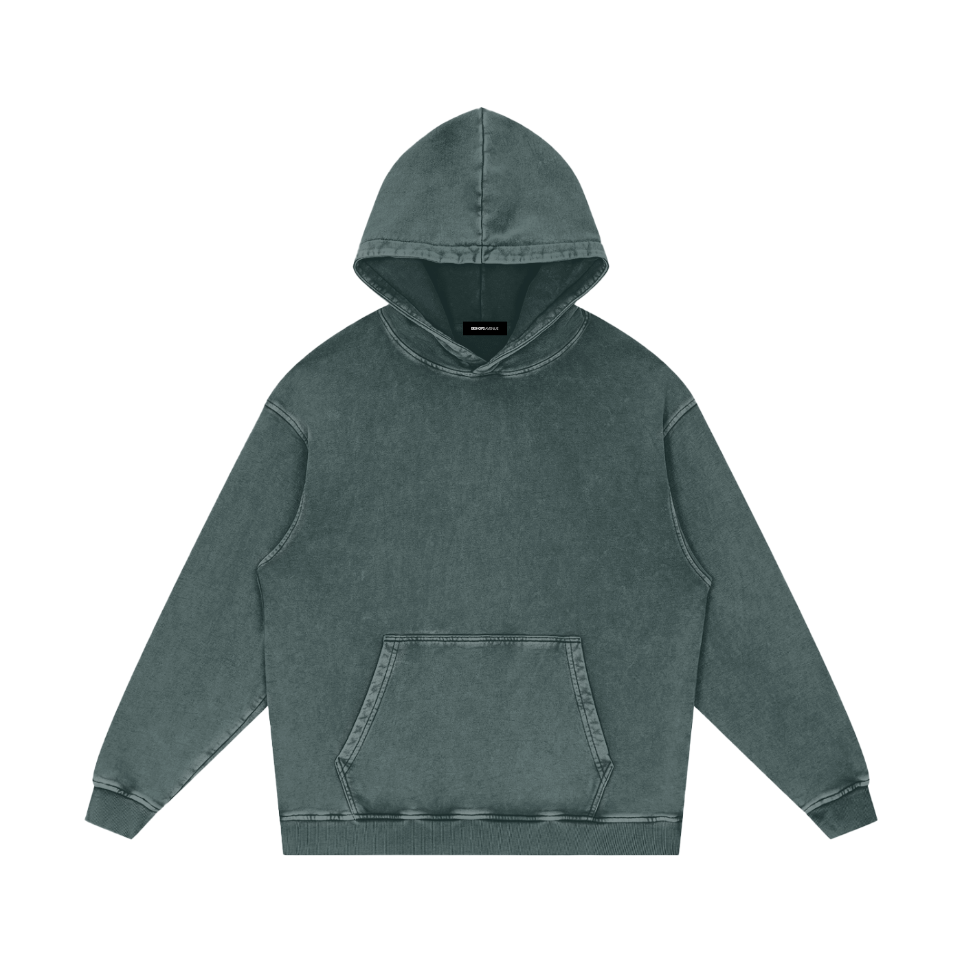Snow Washed Loose Cotton Hoodie 420