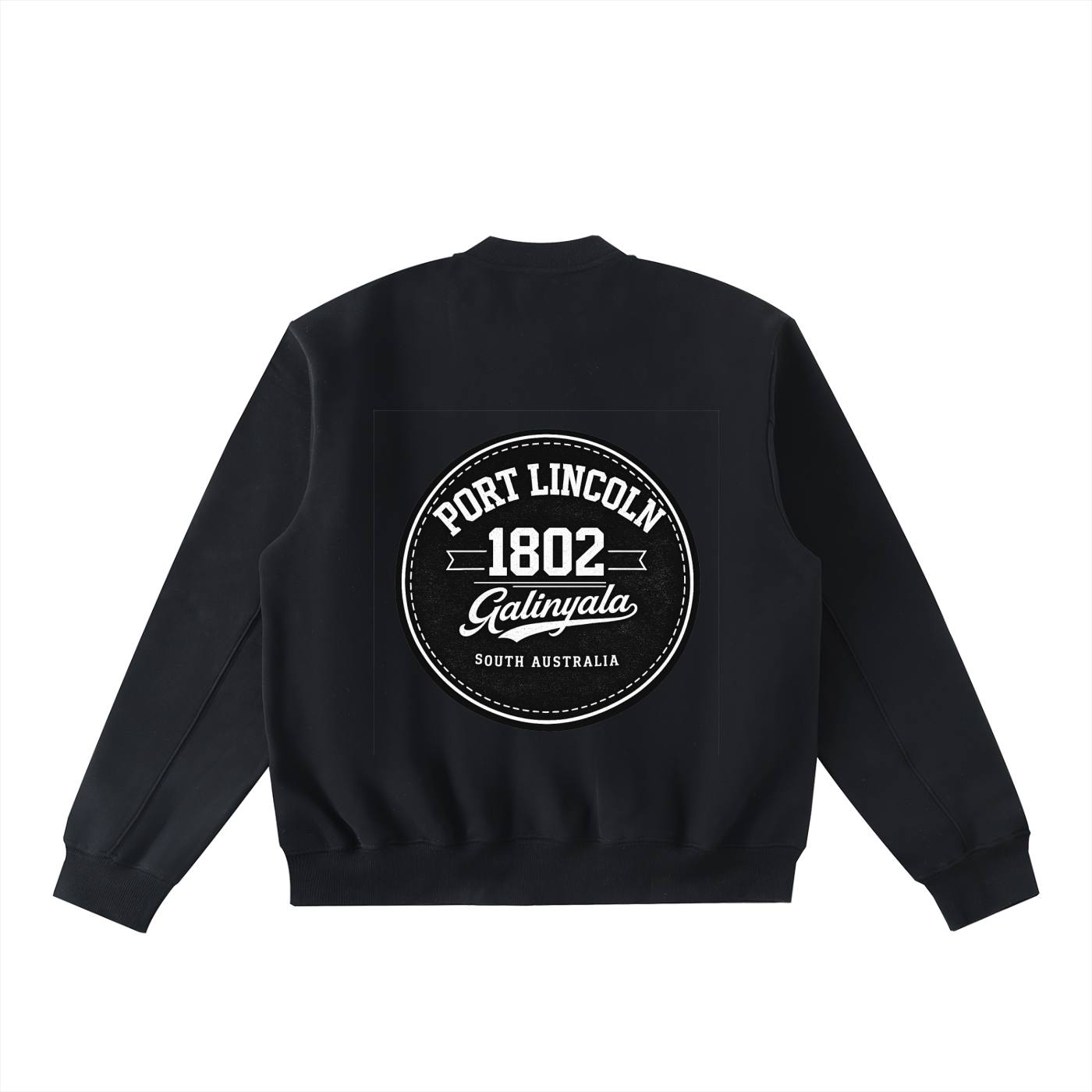 Port Lincoln Zip-Up Fleeced Varsity Jacket