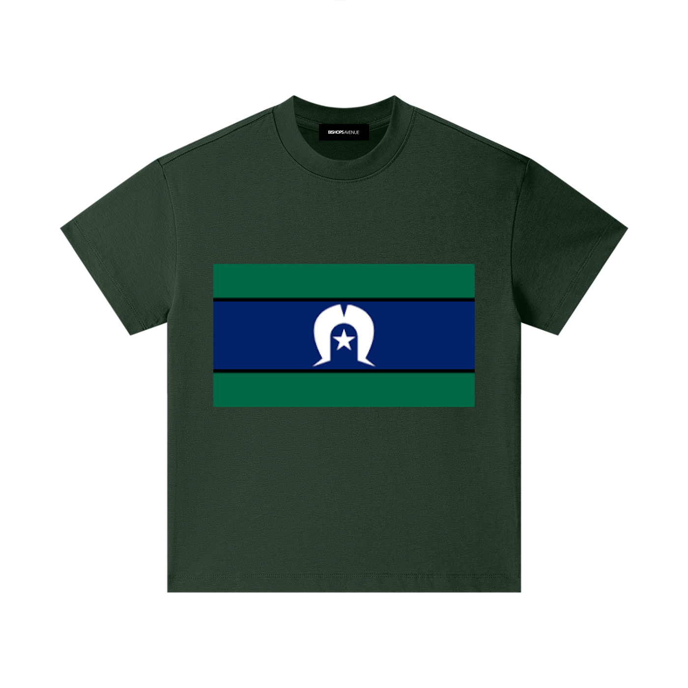 Torres Strait Island Large Flag Pure Cotton Essential Kids T-Shirt