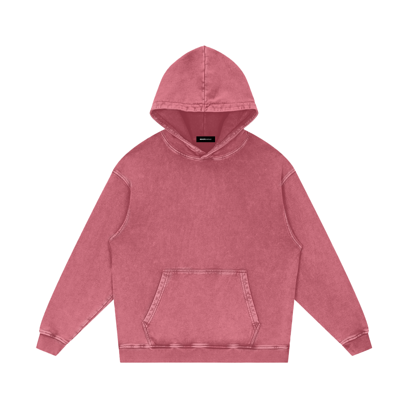 Snow Washed Loose Cotton Hoodie 420